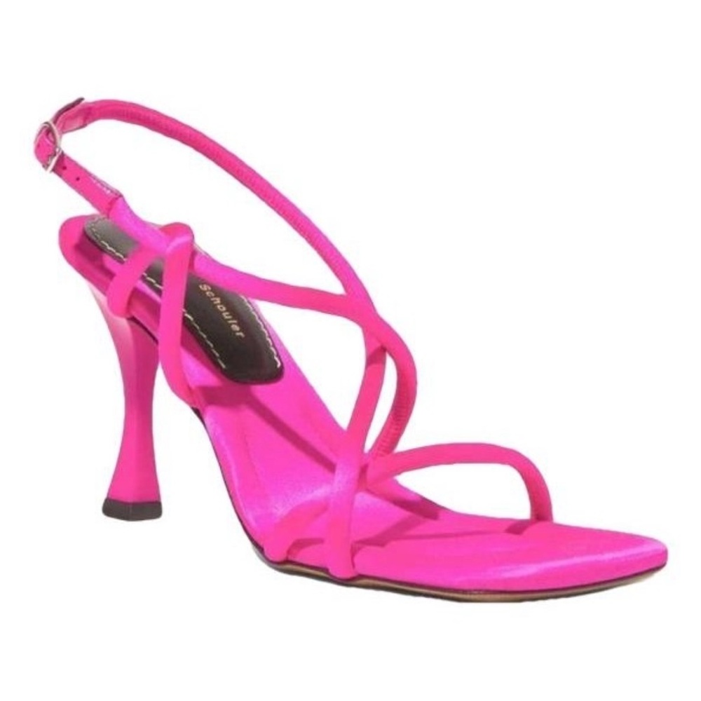 Proenza Schouler Vibrant Pink Strappy Heels